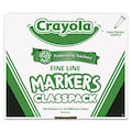 Crayola Fine Line 200-Count Non-Washable Marker, Fine Bullet Tip, Asstd Colors 588210